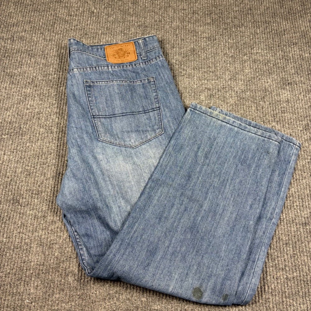 Vintage PJ Mark Jeans Mens 38x32 Straight Leg Blue Denim Skater Streetwear